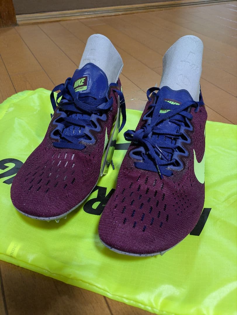 （値下げ中）Nike スパイクシューズ パープル/グリーン