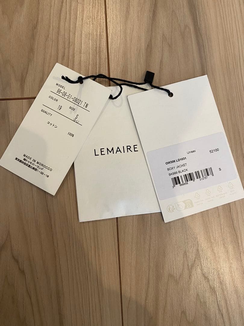 新春割 LEMAIRE(ルメール) BOXY JACKET Black S
