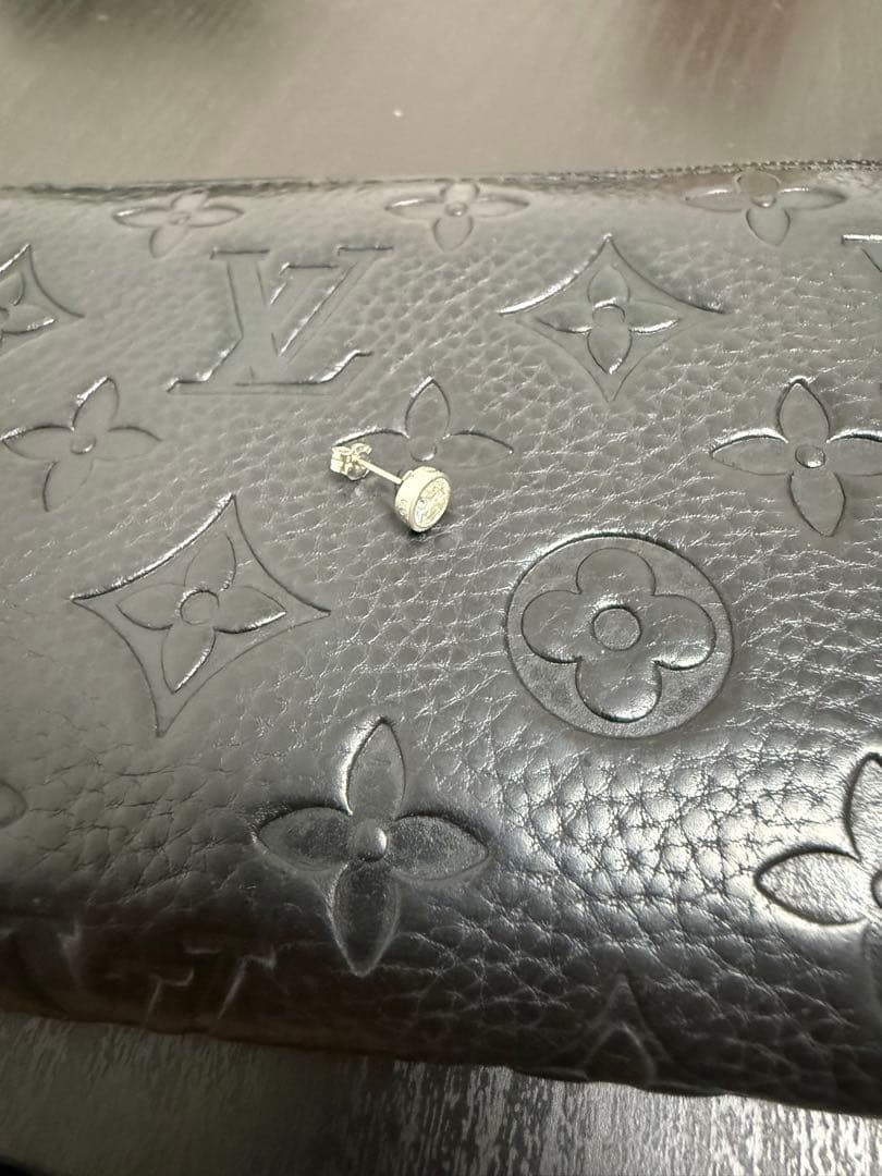 【天然ダイヤモンド0.5ct】Pt900 プラチナ 片耳ピアス 高級感 美品