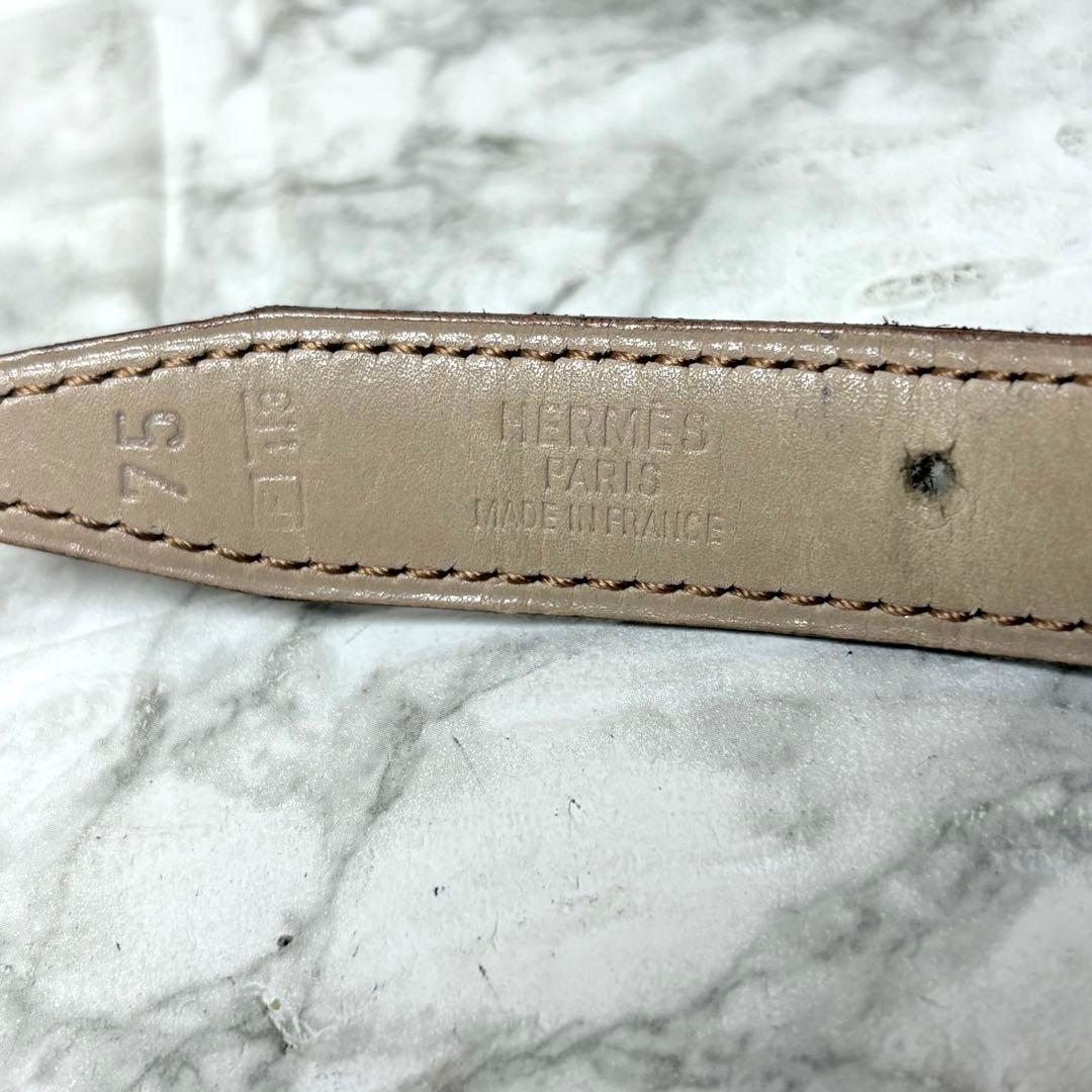 エルメス　HERMES ベルト　レザー　リバーシブル　Hバックル