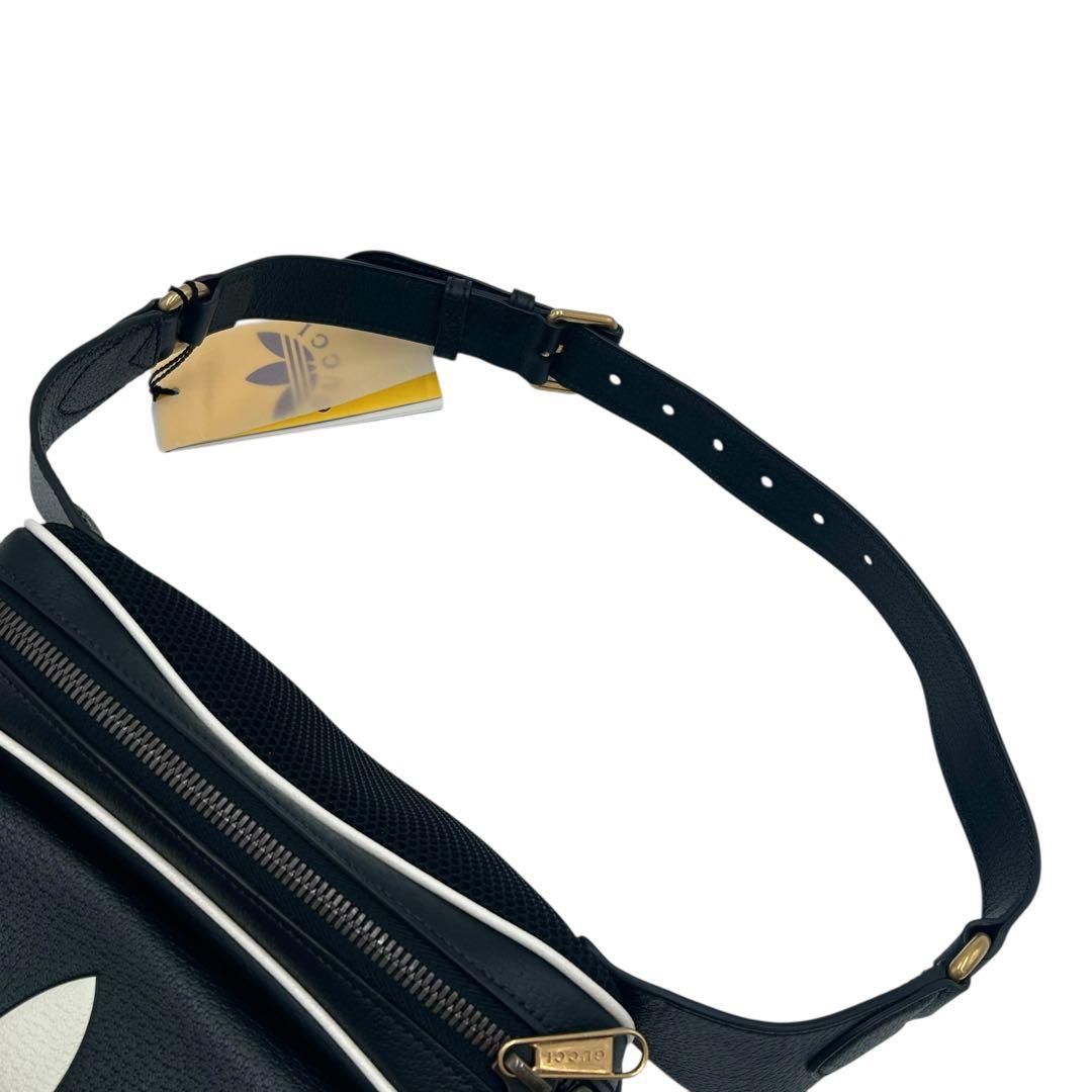 【タグ付き未使用】GUCCI×adidas ウエストポーチ トレフォイルロゴ