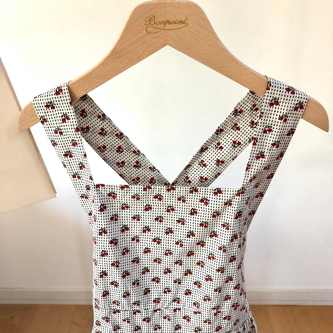 Bonpoint♡チェリー エプロンドレス 10A