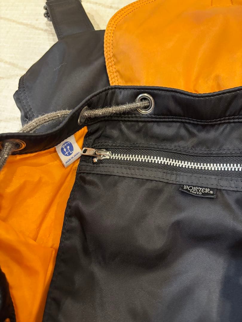 PORTER ブラックバックパック タンカー