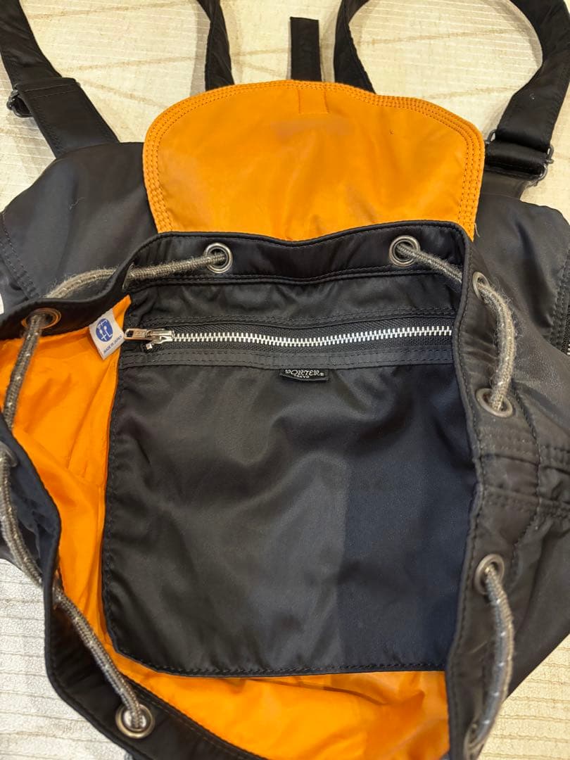 PORTER ブラックバックパック タンカー