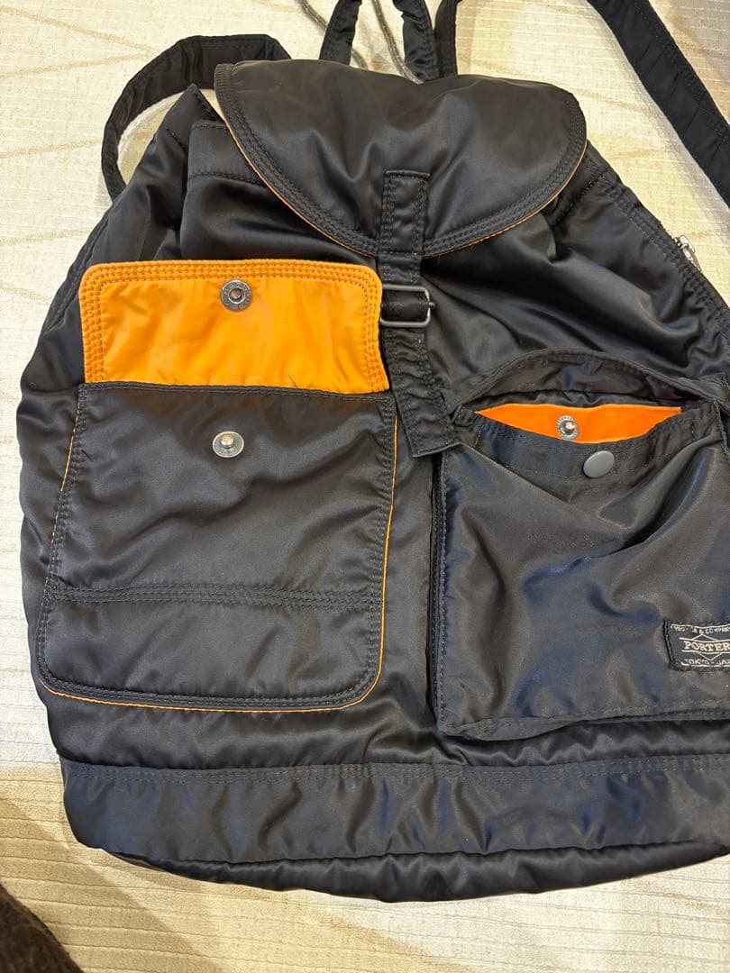 PORTER ブラックバックパック タンカー