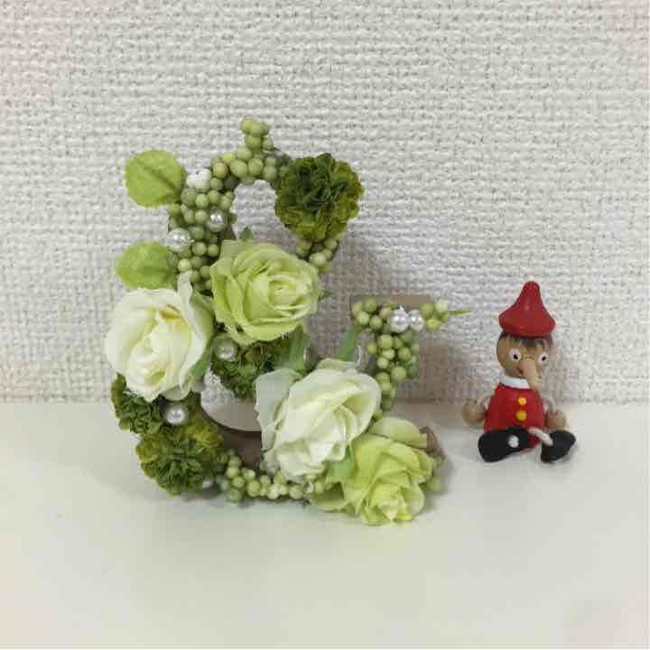 イニシャルフラワー〈3つセット〉ウエディング♡オブジェ   ハンドメイド