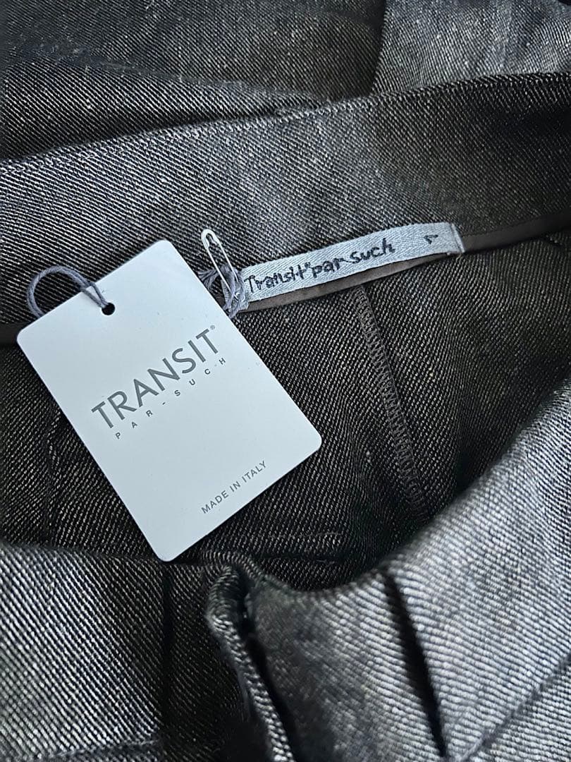 【美品】transit par-such　GONNA リネン　ウール　スカート