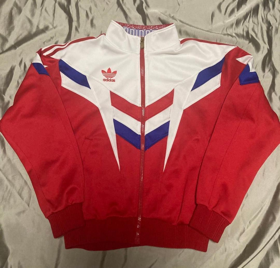 アディダス　ジャージ　デサント　バルーンシルエット　160サイズ　トリコロール