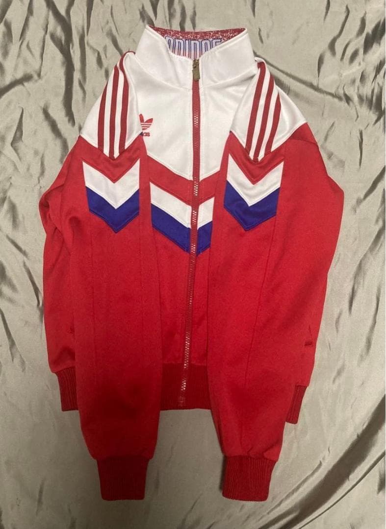 アディダス　ジャージ　デサント　バルーンシルエット　160サイズ　トリコロール