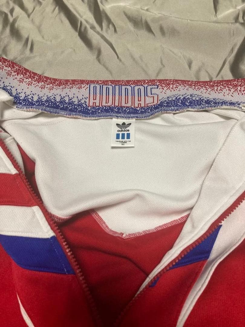 アディダス　ジャージ　デサント　バルーンシルエット　160サイズ　トリコロール