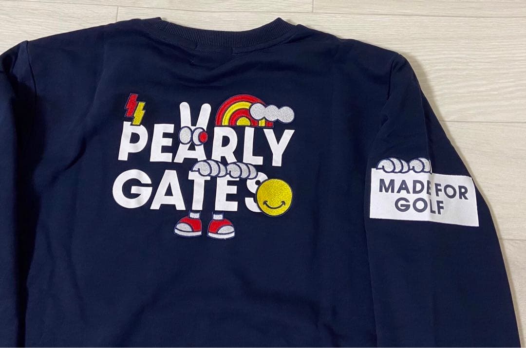 新品 正規品 パーリーゲイツ どうしちゃったPGスウェット 白 サイズ6 XL