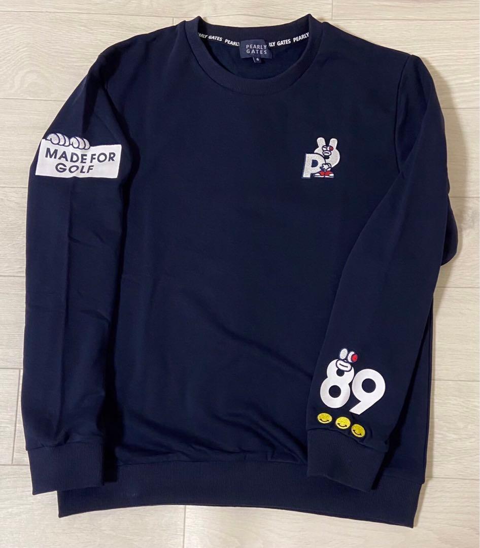 新品 正規品 パーリーゲイツ どうしちゃったPGスウェット 白 サイズ6 XL