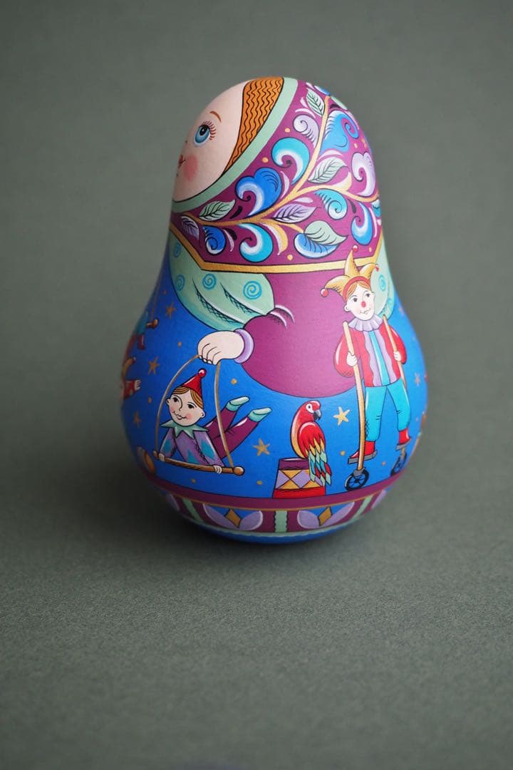 【28%OFF】新春セール♪ロシア☆起き上がりこぼし『サーカス』マトリョーシカ