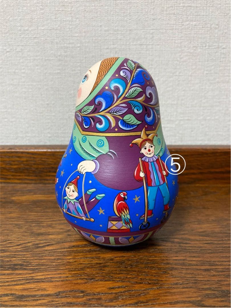 【28%OFF】新春セール♪ロシア☆起き上がりこぼし『サーカス』マトリョーシカ