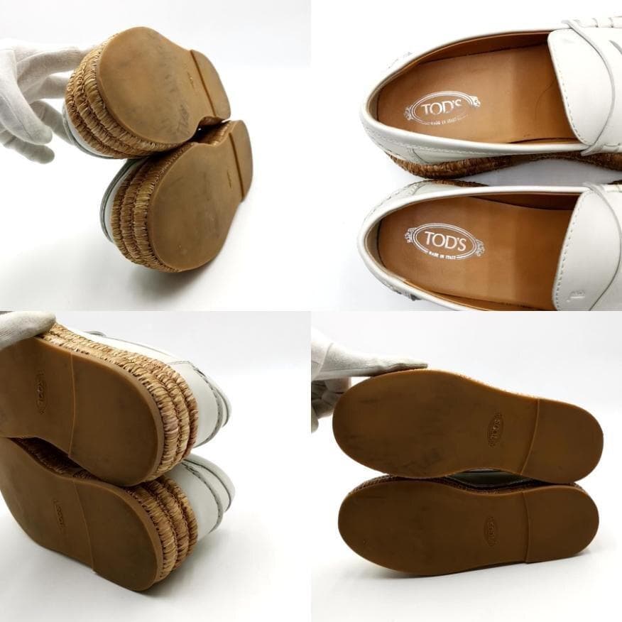 美品 トッズ TOD'S プラットフォーム ローファー 11-25112818