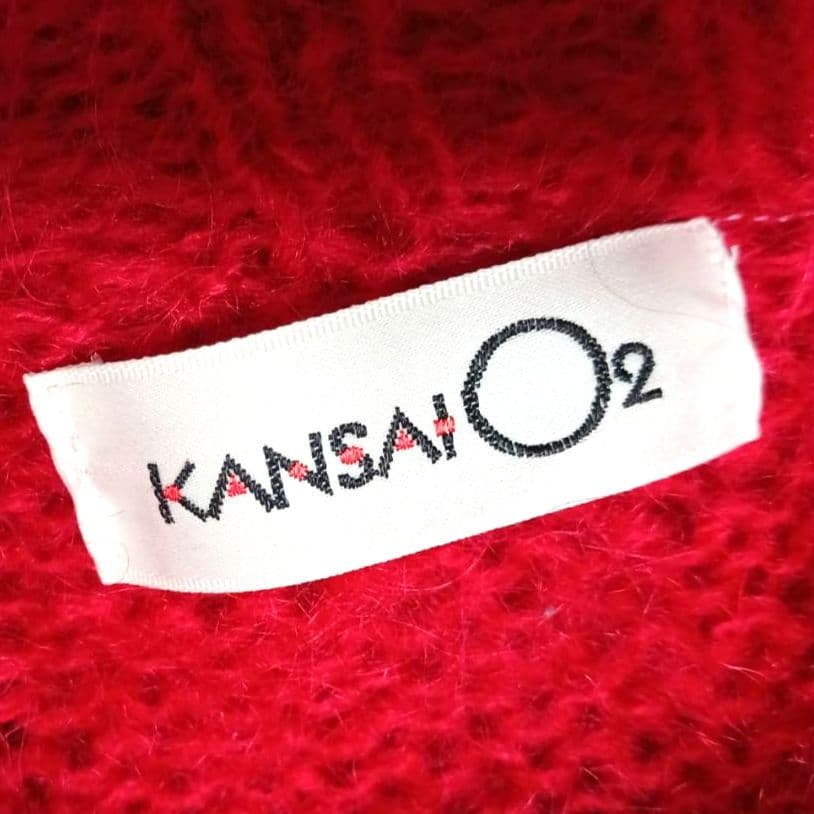 murakami様✨希少 山本寛斎KANSAI O2ヴィンテージカーディガン赤