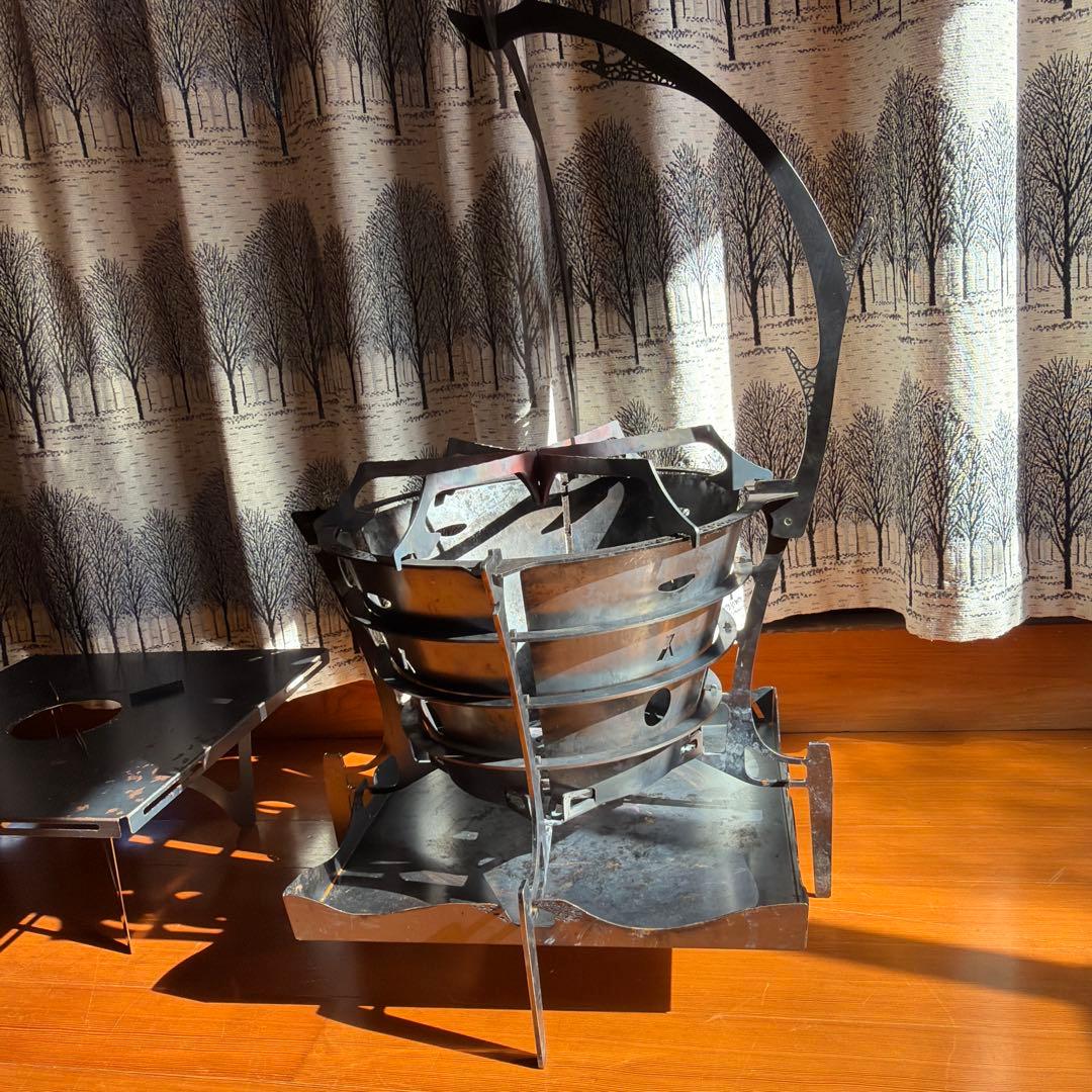 トリパスプロダクツ グルグルファイアL焚き火台 オプション、収納バッグ付き