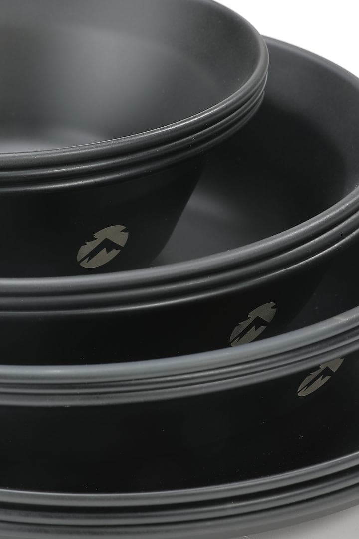 テーブルウェア キャンプ プレート ステンレス 食器 セット帆布ケー ス付き