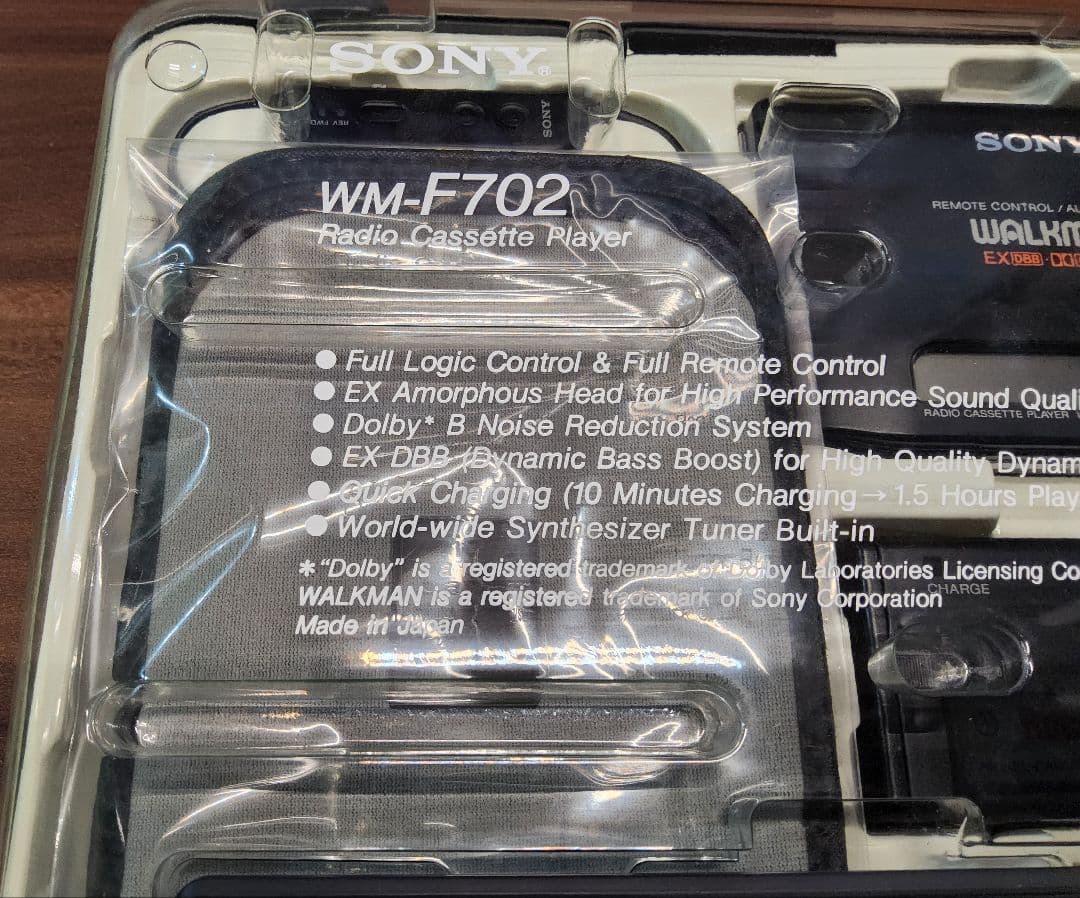 【未使用デットストック】SONY ウォークマン WM-F702 ブラック 整備品