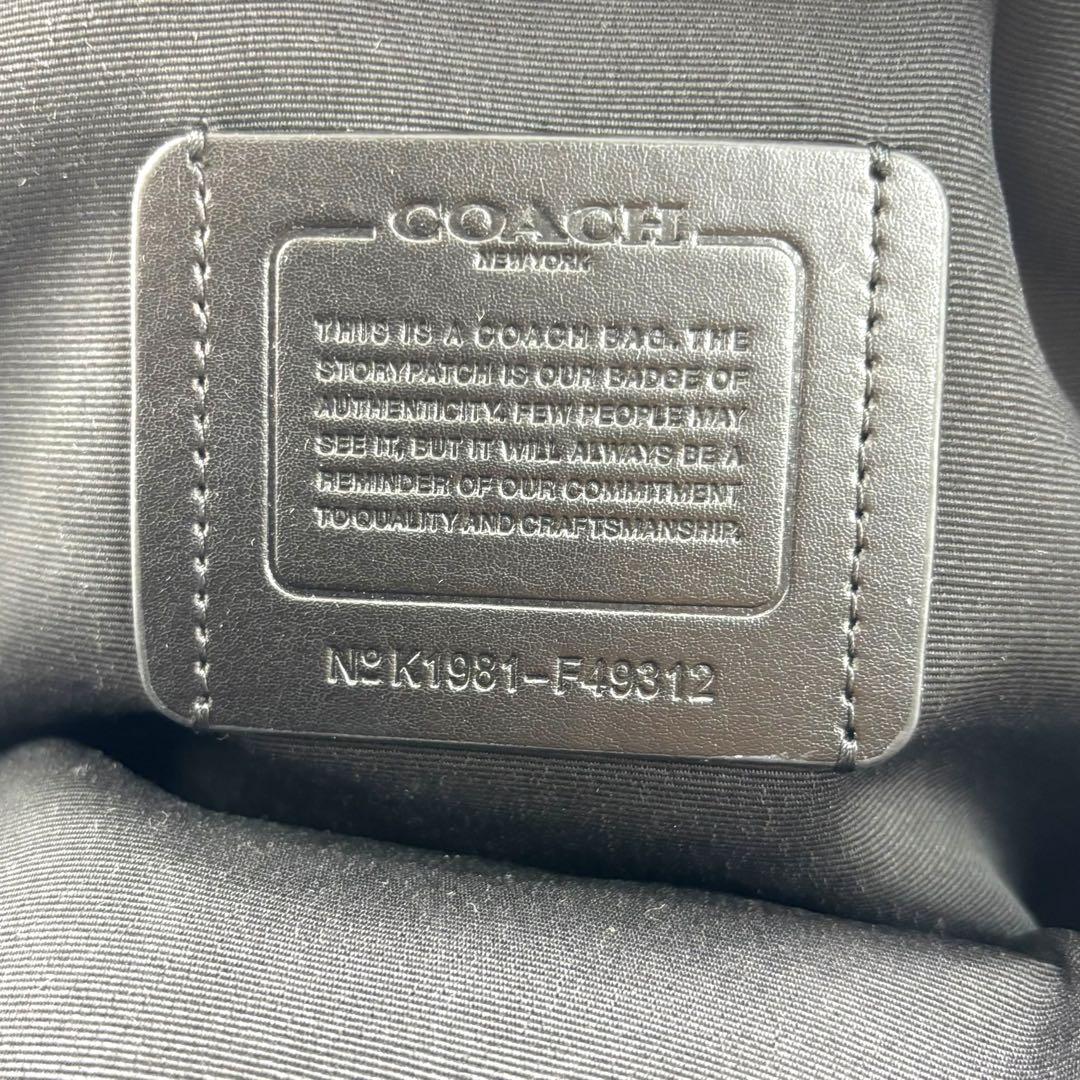 極美品 COACH sling bag Reza black y2k 30