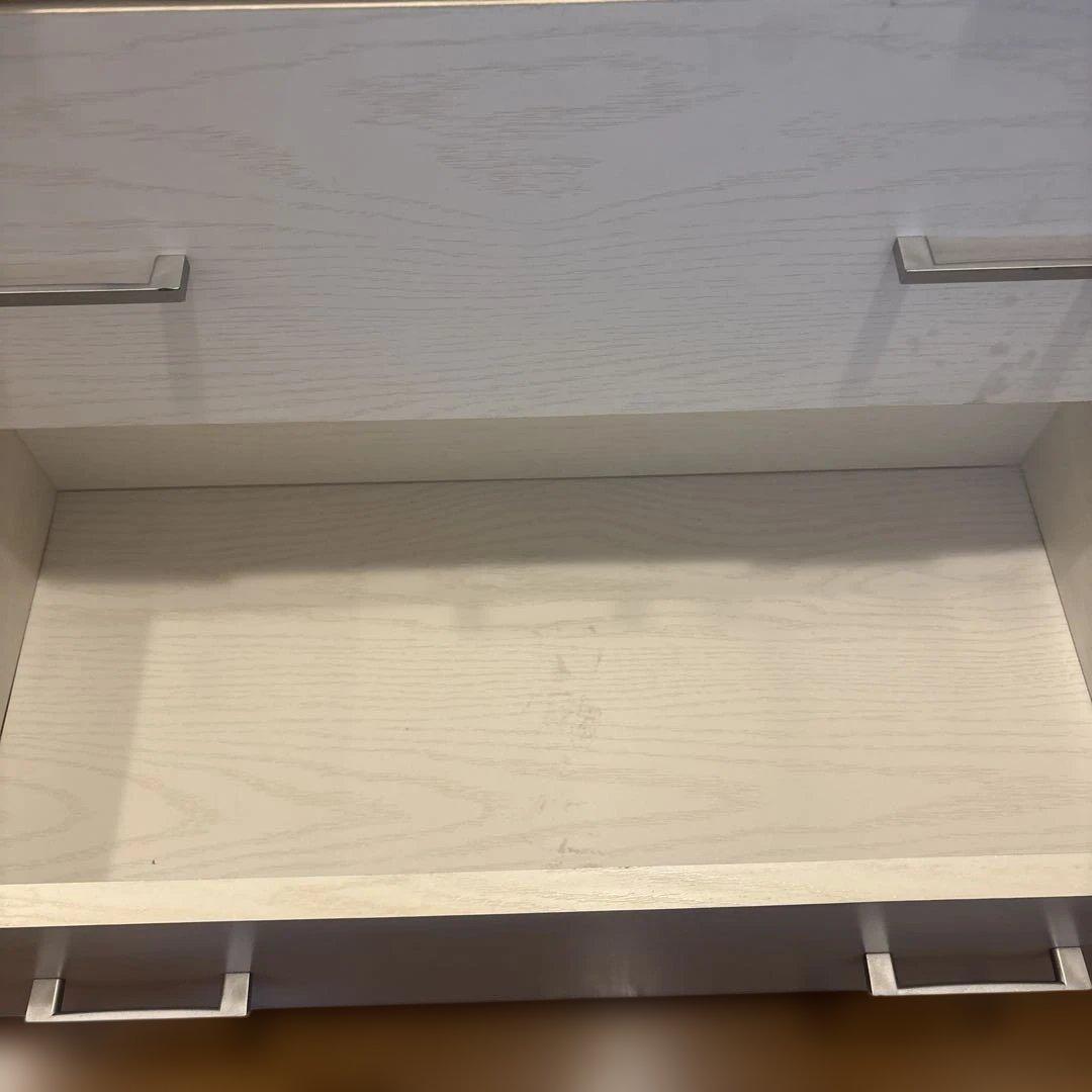 ニトリ　ホワイト 木製 チェスト 4段