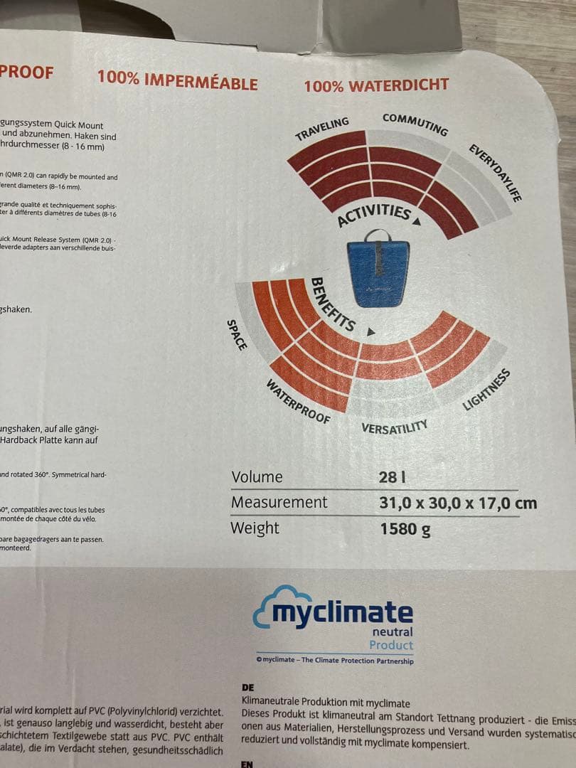 VAUDE ファウデ　アクアフロントリアパニエバイクバッグ - 2個セット