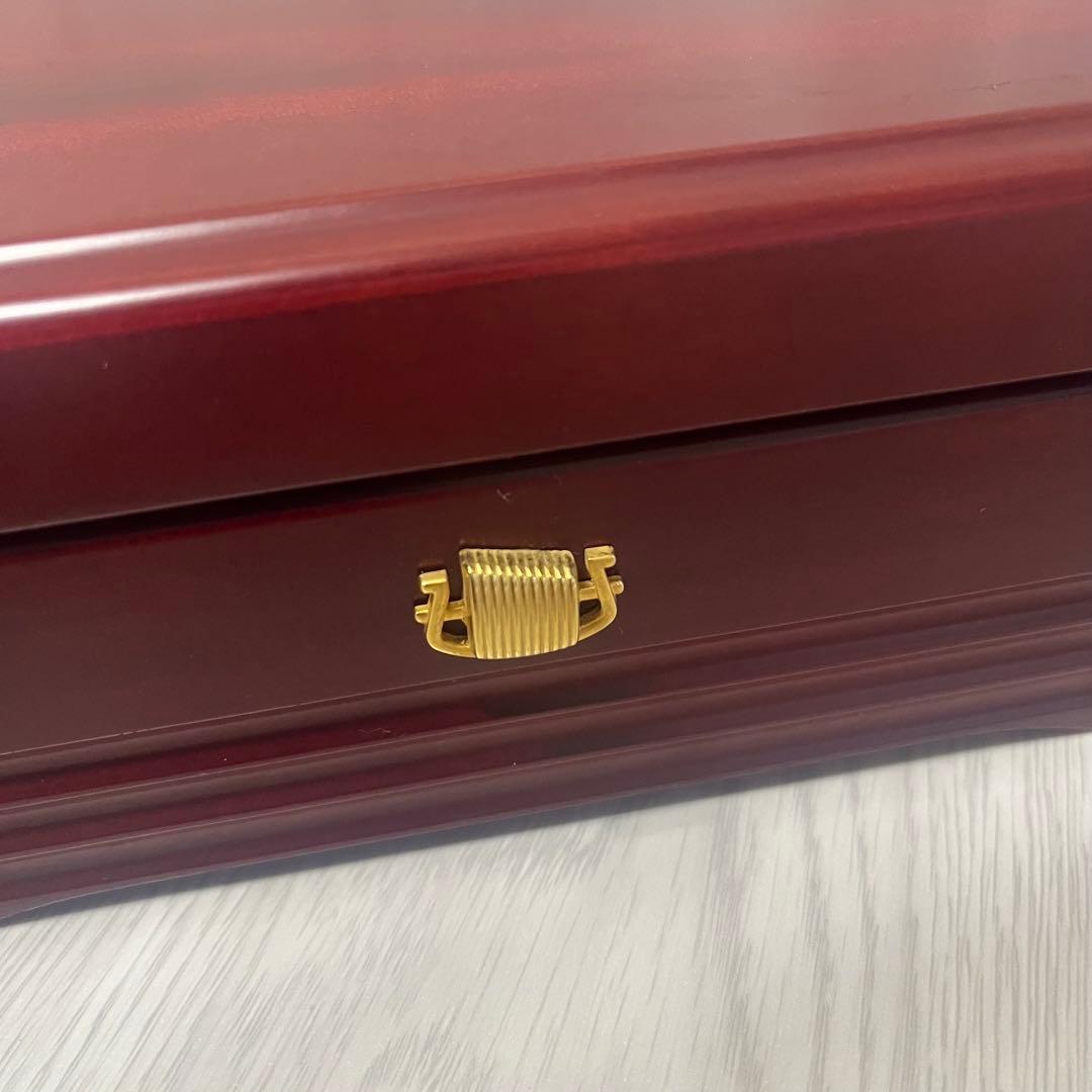 サンキョー オルフェウス マホガニー材 木製オルゴールSankyo