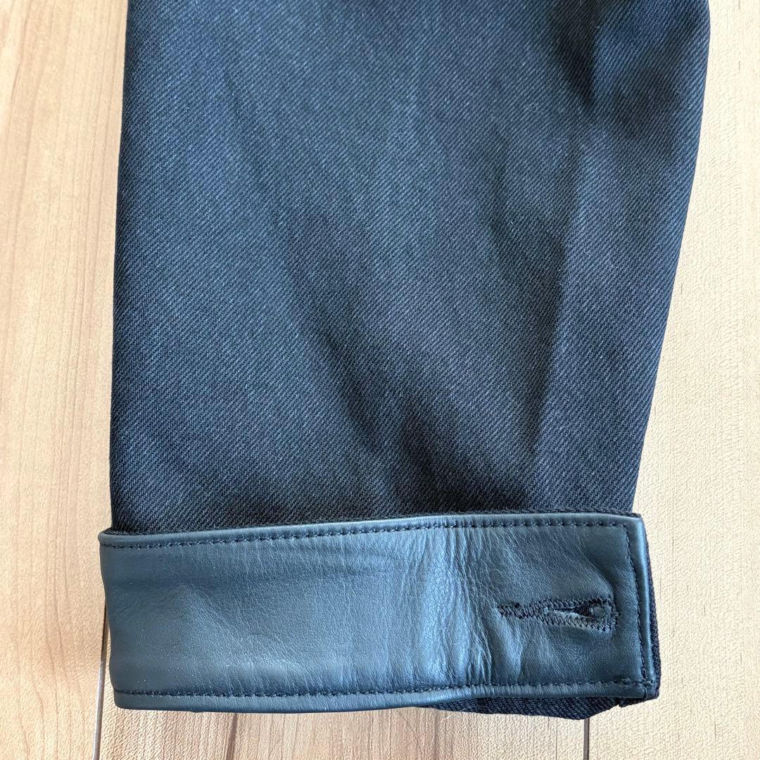 Levi’s　2nd　セカンド　トラッカー ジャケット　レザー　デニム　黒　M