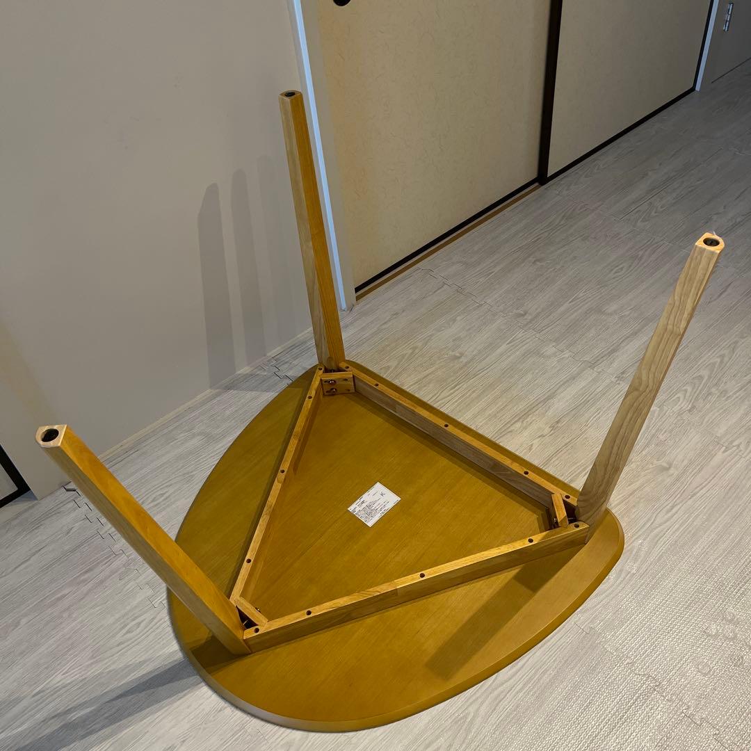 KOR39@関家具　ナチュラルウッド アシンメトリックダイニングテーブル