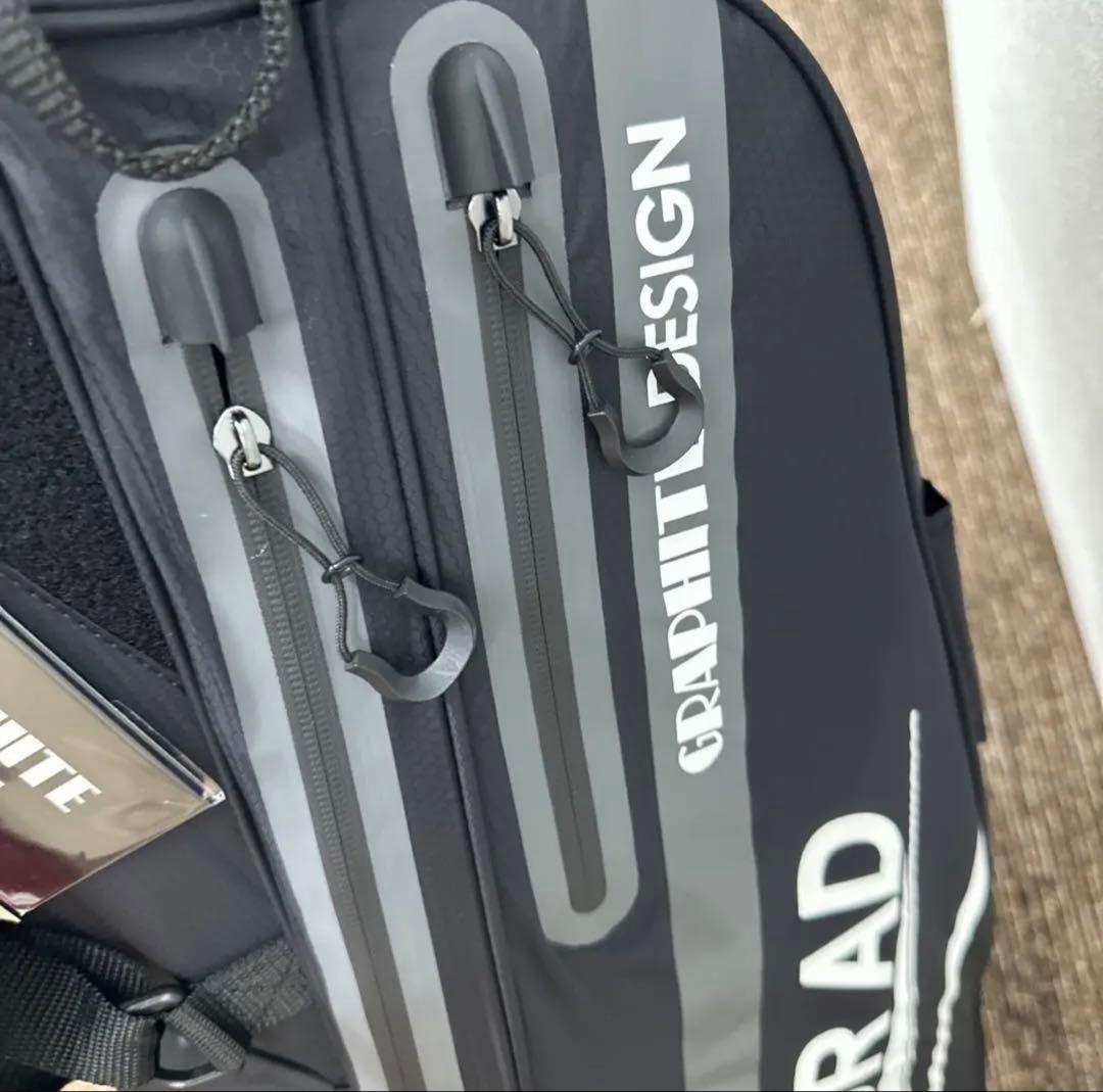 グラファイトデザインキャディーバック　2023年モデル　プロ支給品　黒　ブラック