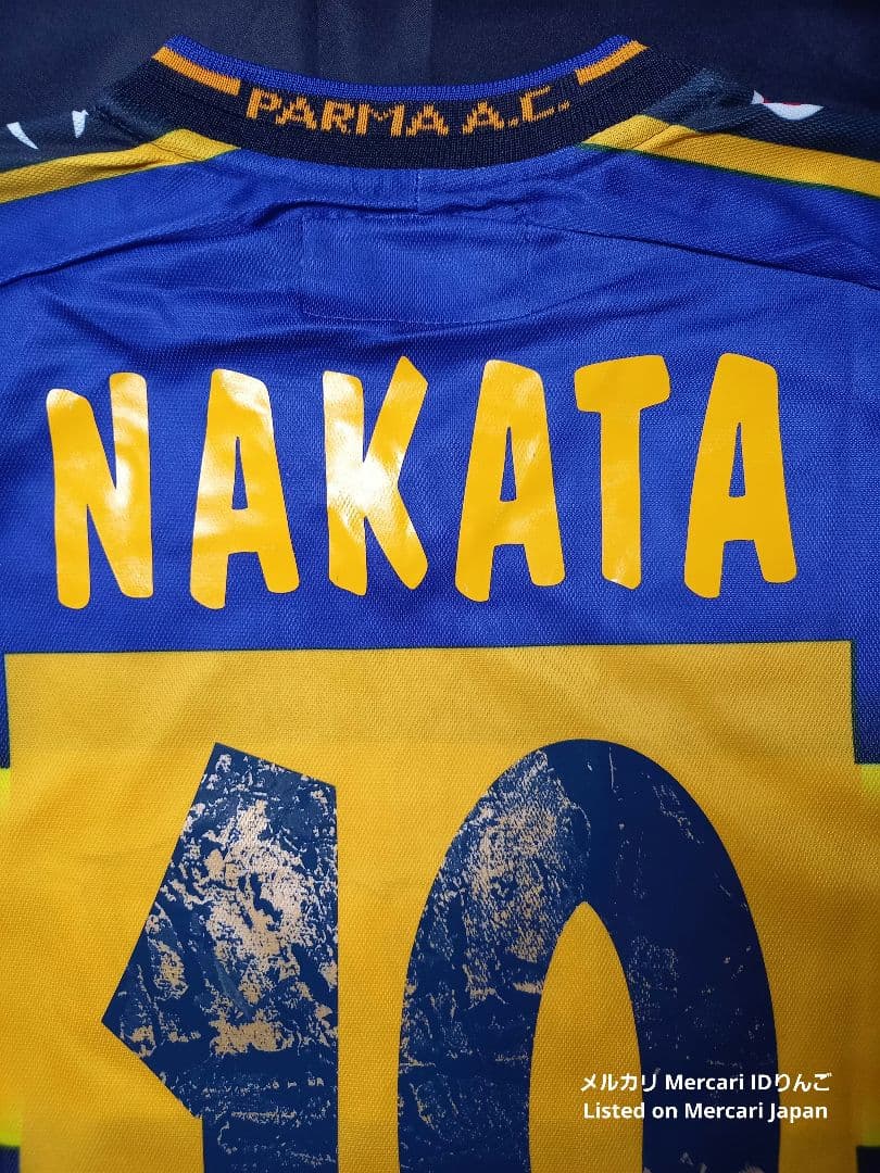 未使用 タグ付き パルマ【10 中田】 XLサッカーユニホーム チャンピオン