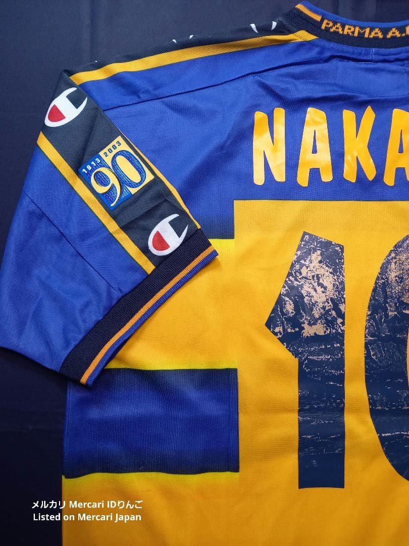 未使用 タグ付き パルマ【10 中田】 XLサッカーユニホーム チャンピオン