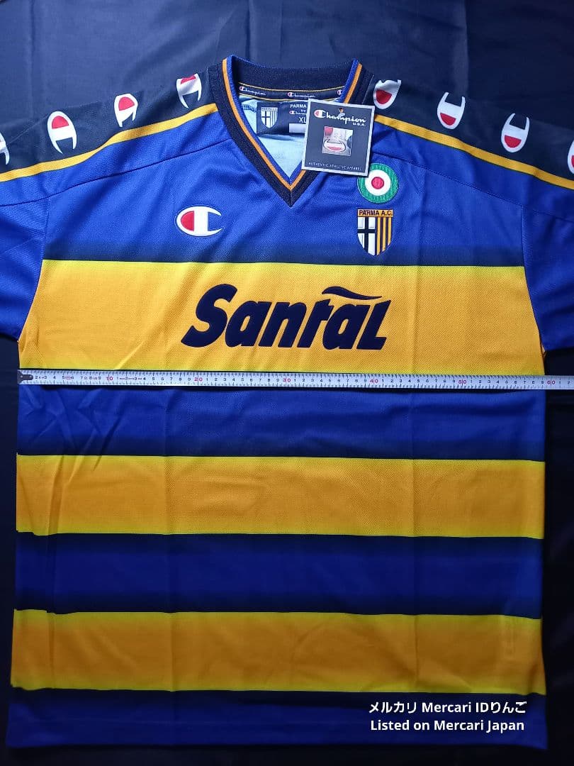 未使用 タグ付き パルマ【10 中田】 XLサッカーユニホーム チャンピオン