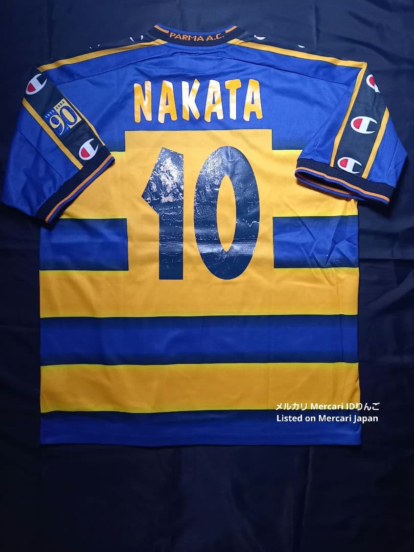 未使用 タグ付き パルマ【10 中田】 XLサッカーユニホーム チャンピオン