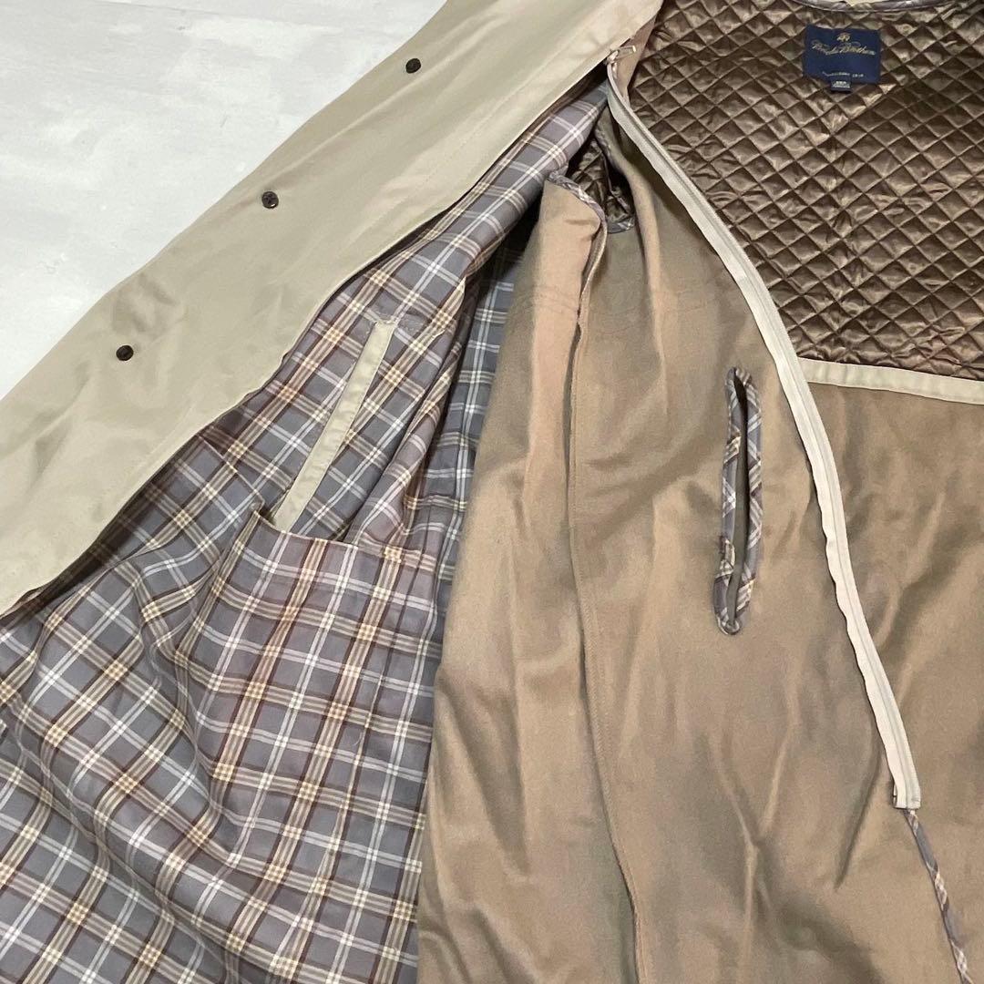 Brooks Brothers ステンカラーコート　比翼ボタン　ライナー