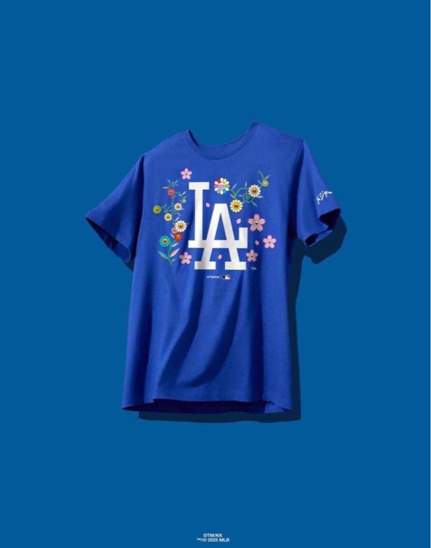 限定完売品 ドジャース 村上隆 特別コラボ Tシャツ サイズL ブルー