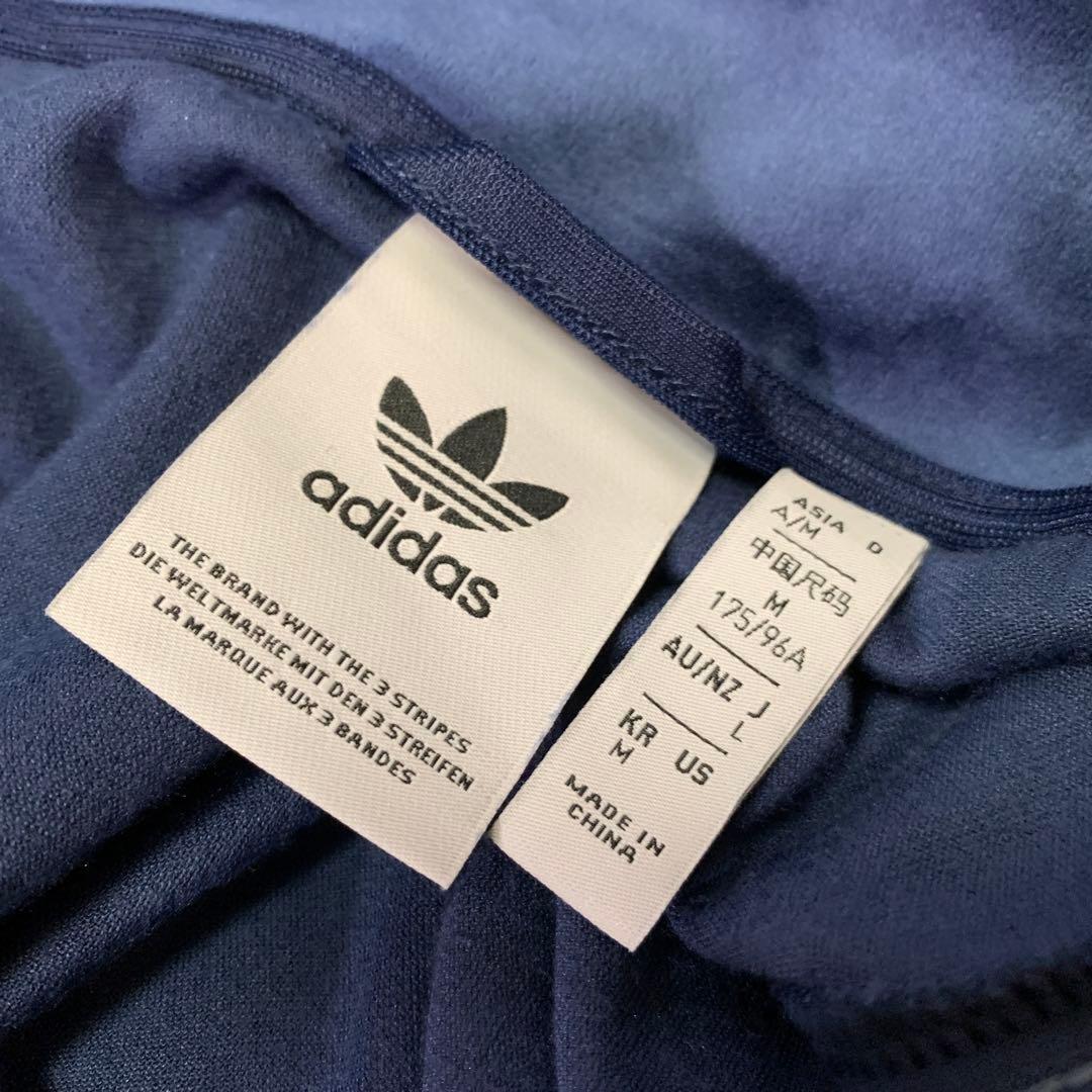 adidas ベロアトラックジャケット M(L) ネイビー befirst着用 - メルカリ