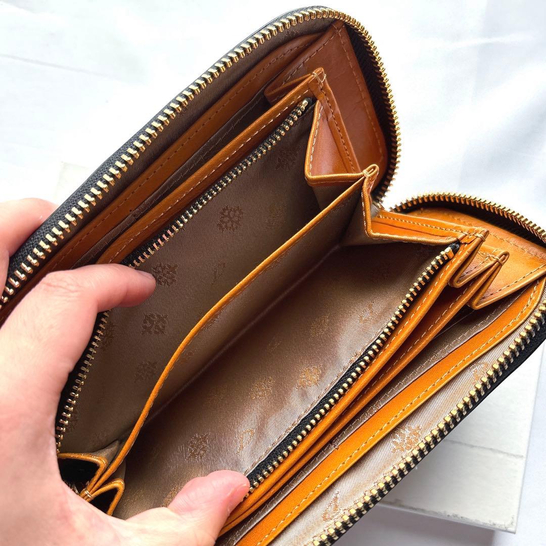 【新品】DAKOTA ダコタ チェルキオ ラウンドファスナー長財布 ブラック 黒