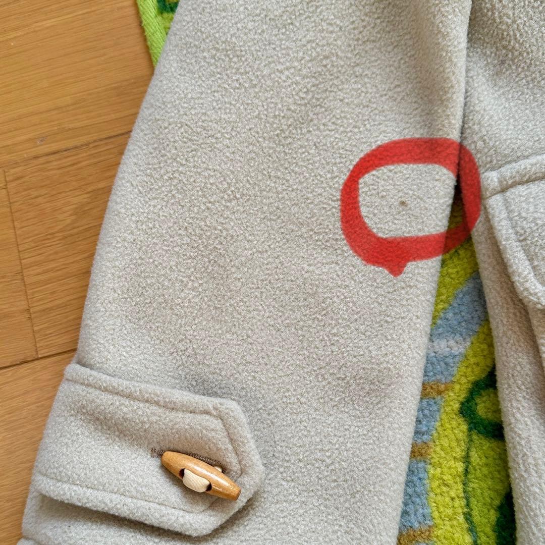 美品　A BATHING APE フリース ダッフルコート ベージュ