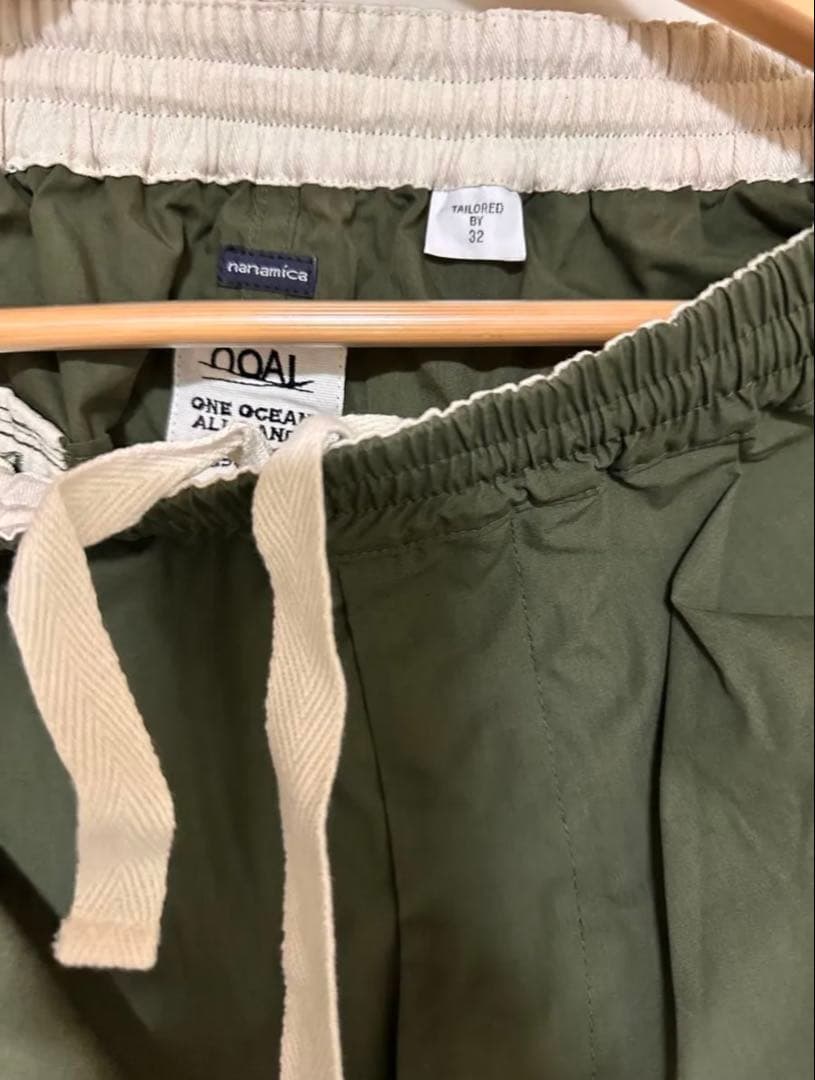 ナナミカ カーゴデッキパンツ Cargo Deck Pants 32 オリーブ