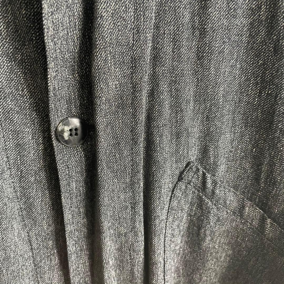 40s 30s ブラックシャンブレー　アトリエコート 黒シャン