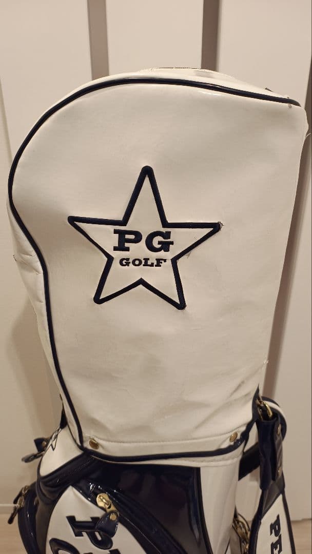 PEARLY GATES キャディバッグ ホワイト/ネイビー