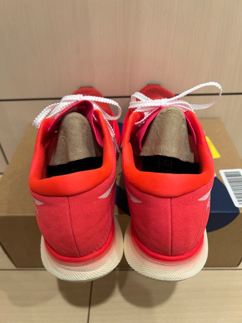 く*め様 ASICS メタスピード　エッジプラス　レッド　25.5cm