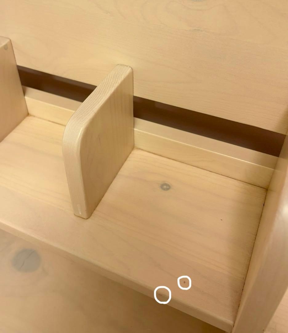 取外し可能仕切り収納&電源コード付き/2wayデスク（学習机）