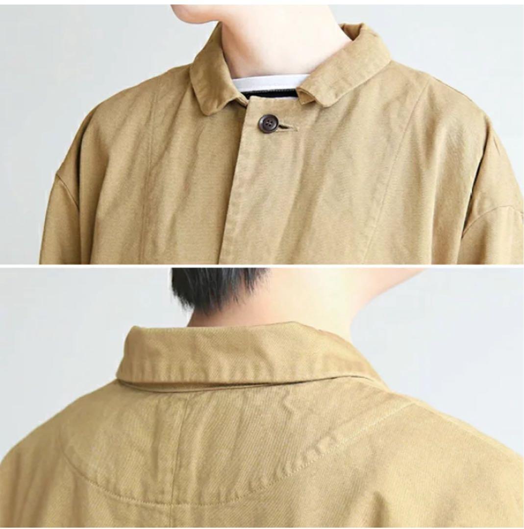 HARVESTY ハーベスティ チノクロスオーバーコート ロングコート　２