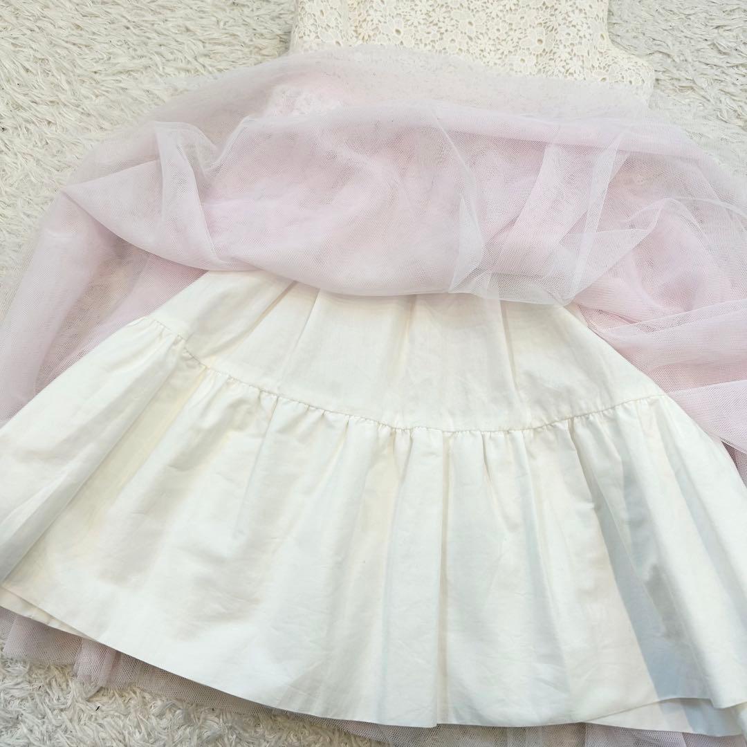 メゾピアノ　キッズフォーマル　セレモニー　ドレス　セットアップ　ピンク　120