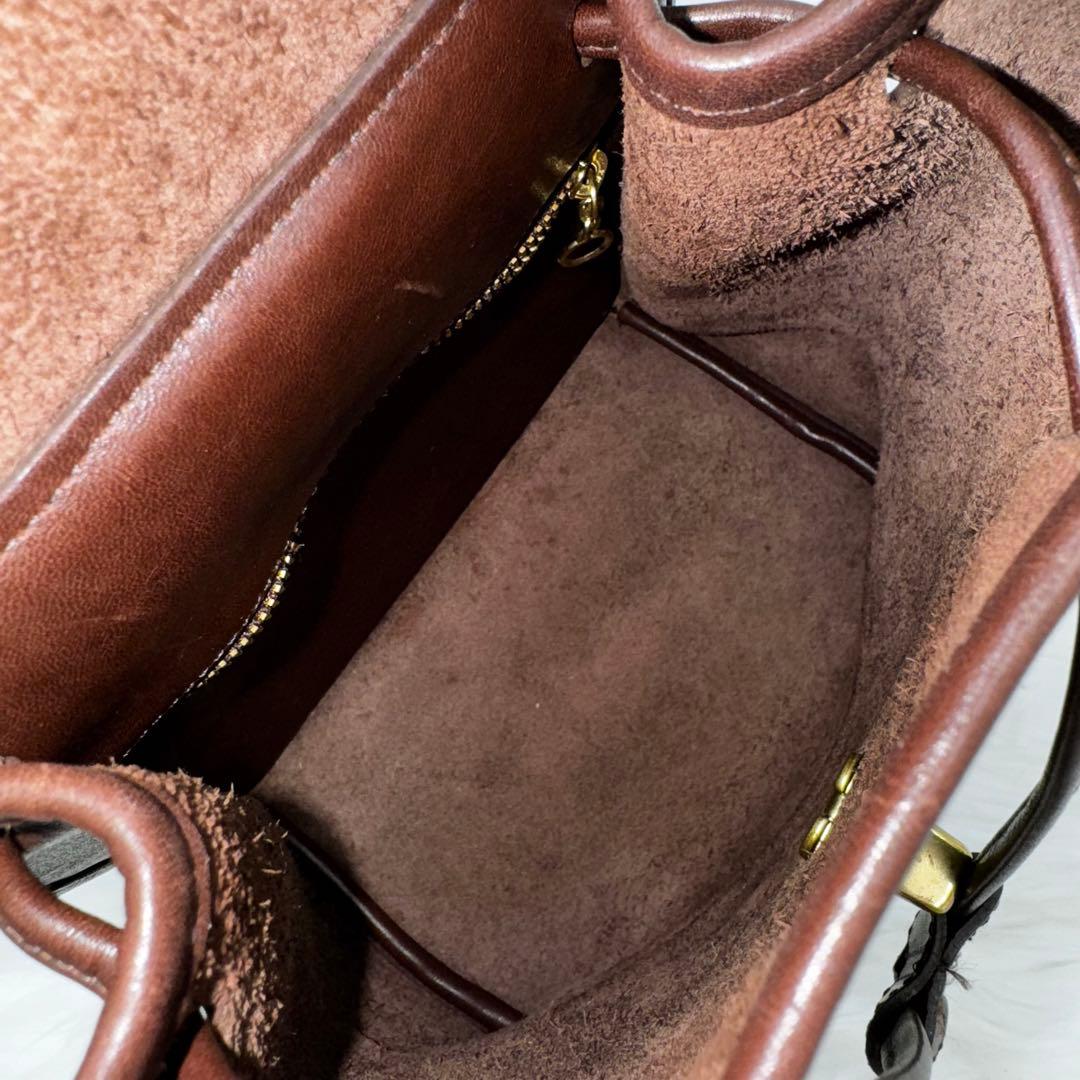 【極美品】オールドコーチ　リュック　茶　ミニリュック　トルコ製