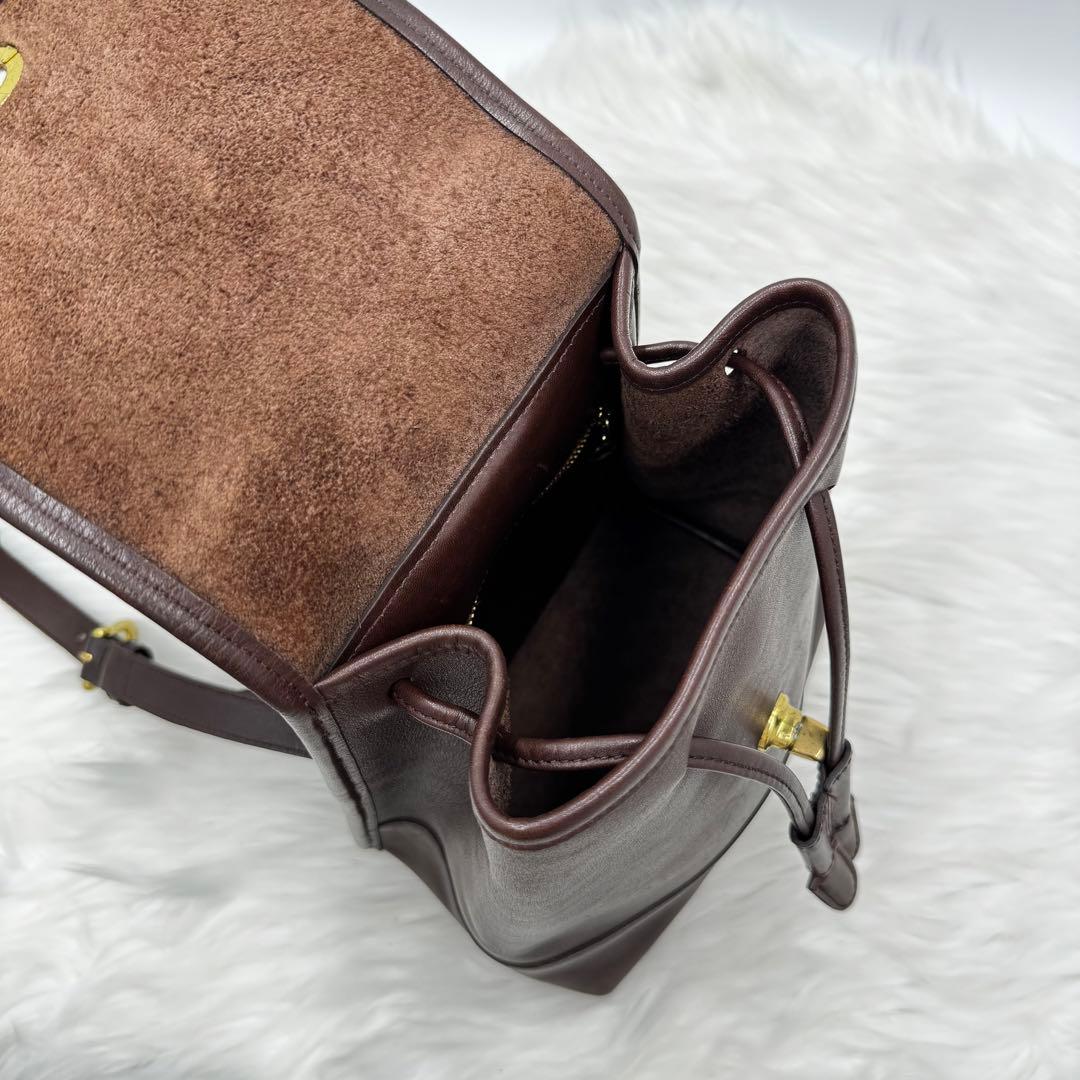 【極美品】オールドコーチ　リュック　茶　ミニリュック　トルコ製