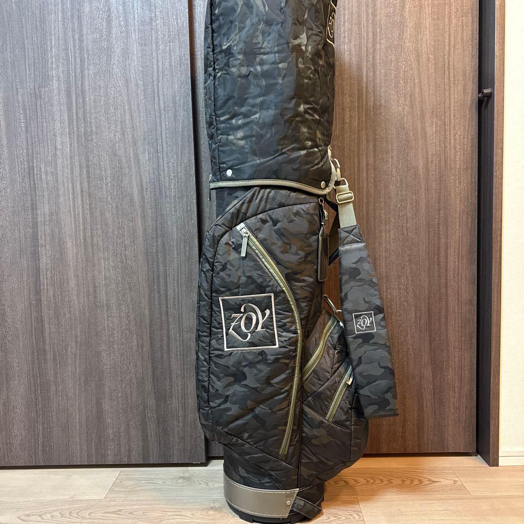 【美品】ZOY 迷彩 カモフラージュ ゴルフバッグ