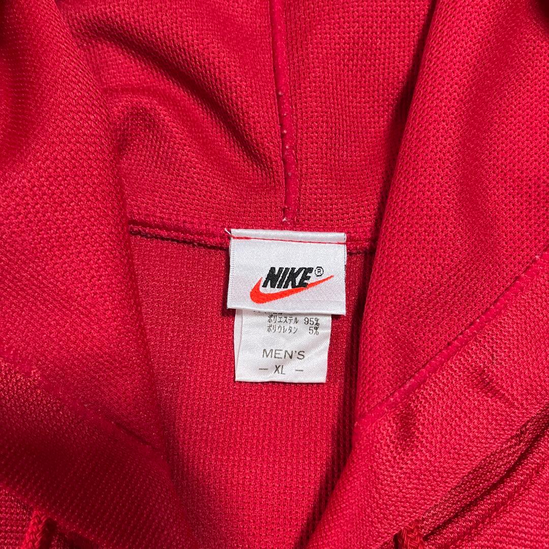 NIKE セットアップ　XL ジャージ　Y2K 刺繍　スウッシュ　ハーフジップ